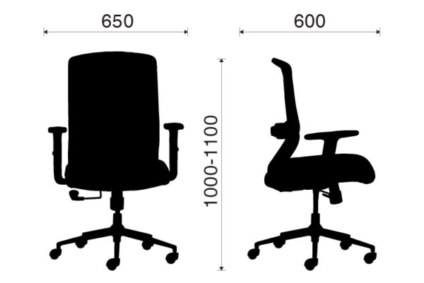 Ghế văn phòng lưng lưới M1009-02 - Hình ảnh 8