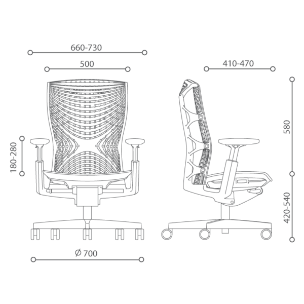 Ghế văn phòng cao cấp Raina-TPE - Hình ảnh 6