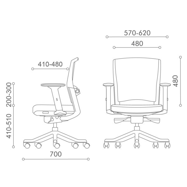 Ghế văn phòng hỗ trợ cột sống Budget Futra-03 - Hình ảnh 5