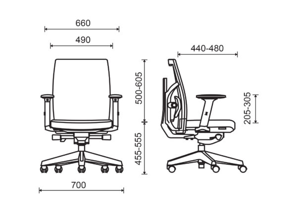 Ghế xoay lưng lưới cao cấp The City Tone-02 - Hình ảnh 6