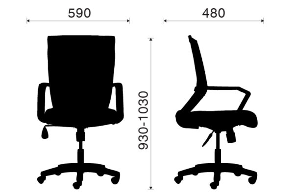 Ghế nhân viên The Mia M1012-02 - Hình ảnh 3