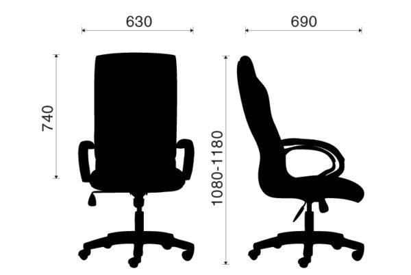 Ghế lãnh đạo lưng da M1071-02 - Hình ảnh 3