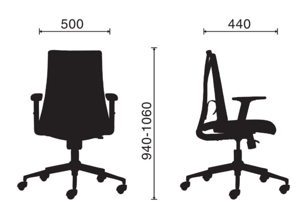 Ghế xoay lưng lưới M1087 D-02 - Hình ảnh 7