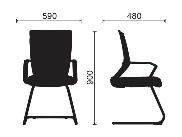 Ghế chân quỳ lưng lưới M1012-03 - Hình ảnh 4