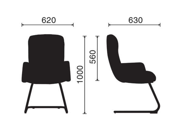 Ghế chân quỳ Luxy 03 - Hình ảnh 3