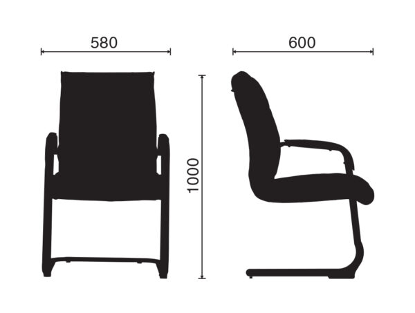 Ghế chân quỳ lưng da M1038 - Hình ảnh 7