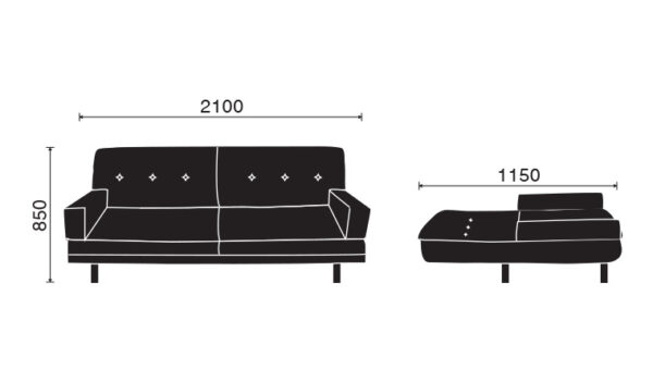 Sofa Bed SB-11 - Hình ảnh 4