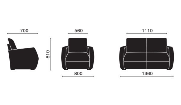 Ghế Sofa Zita 02 - Hình ảnh 3