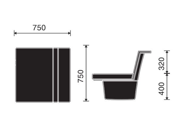 Ghế chờ trường học Domino-02  - Ảnh 3