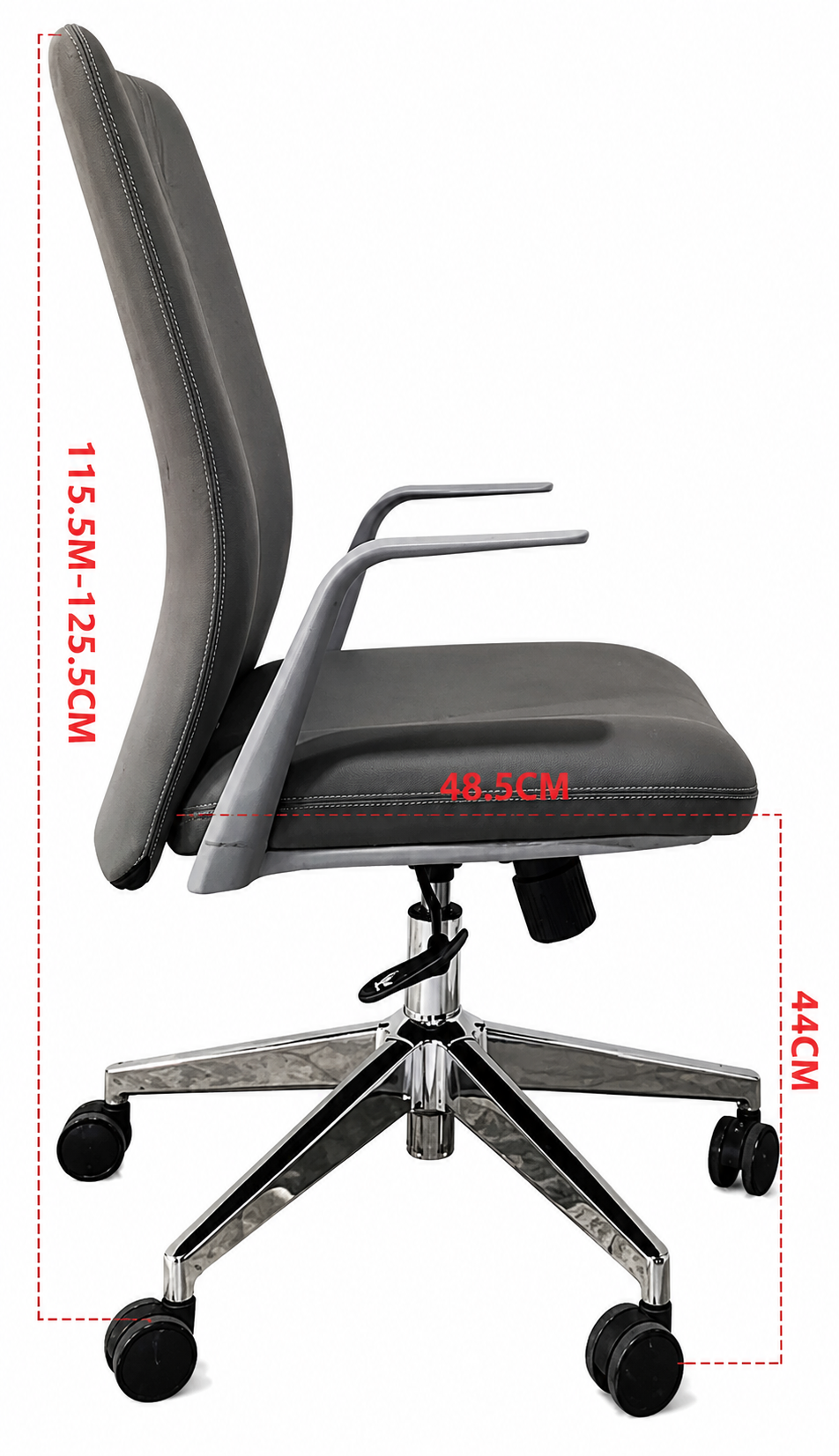 Ghế xoay văn phòng lưng da BK B003X - Ảnh 11