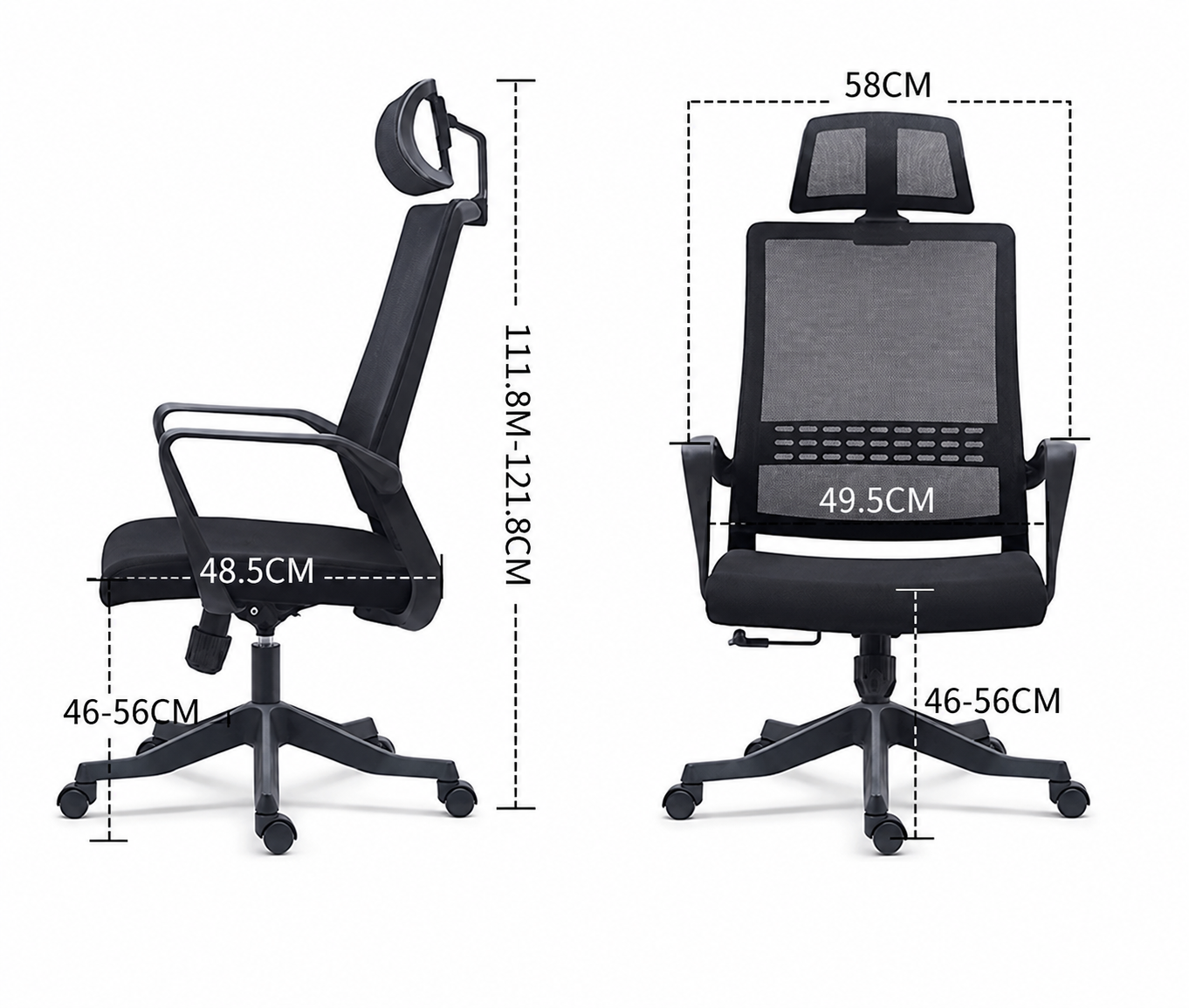 Ghế xoay văn phòng có tựa đầu BK A006D - Ảnh 6