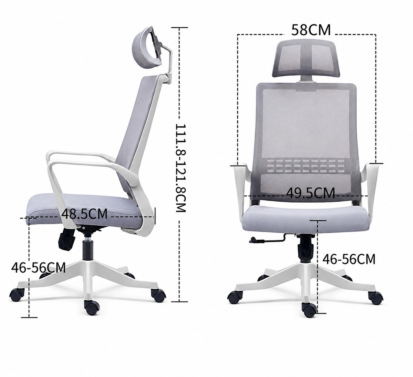 Ghế xoay văn phòng có tựa đầu BK A006X - Ảnh 5
